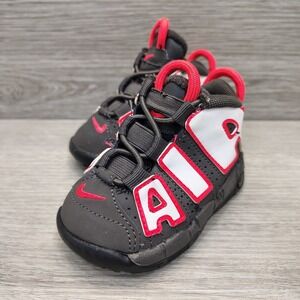 Nike Air More Uptempo Toddler Size 4C Shoes Sneakers Gray Ash White DH9722-200